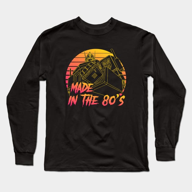 Transformers Retro 80s Long Sleeve T-Shirt by Ubold